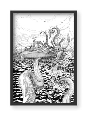 Nautilus – Attack of the Giant Squid (B/W)