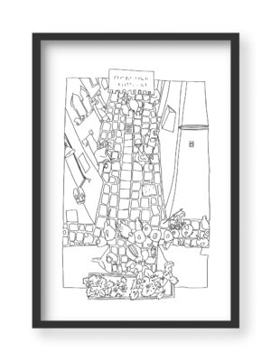 Crowd in Dominisova Street