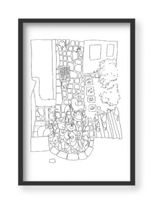 Crowd in Diocletian's Street in Split